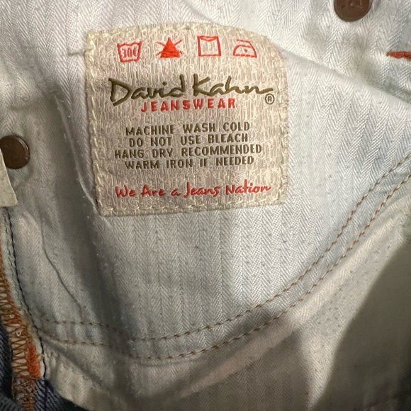 David Kahn Flare Blue Denim Jeans Boot Cut Jeans Size 27 - Picture 6 of 9